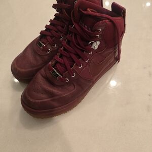 Nike Maroon High-Top Sneakers